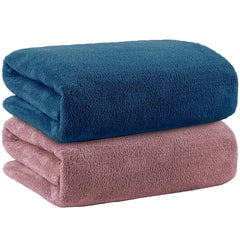 Story@Home Bath Towels 400 Gsm Large Size | Gym Towel Perfect For Everyday Use - Navy Blue & Peach (Set Of 2)