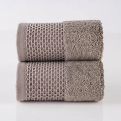 Spread Spain Hand Towels 500 Gsm | Micro Modal Large Size Highly Absorbent Soft Quick Dry Hand Towel (Brown) - 2 Pcs