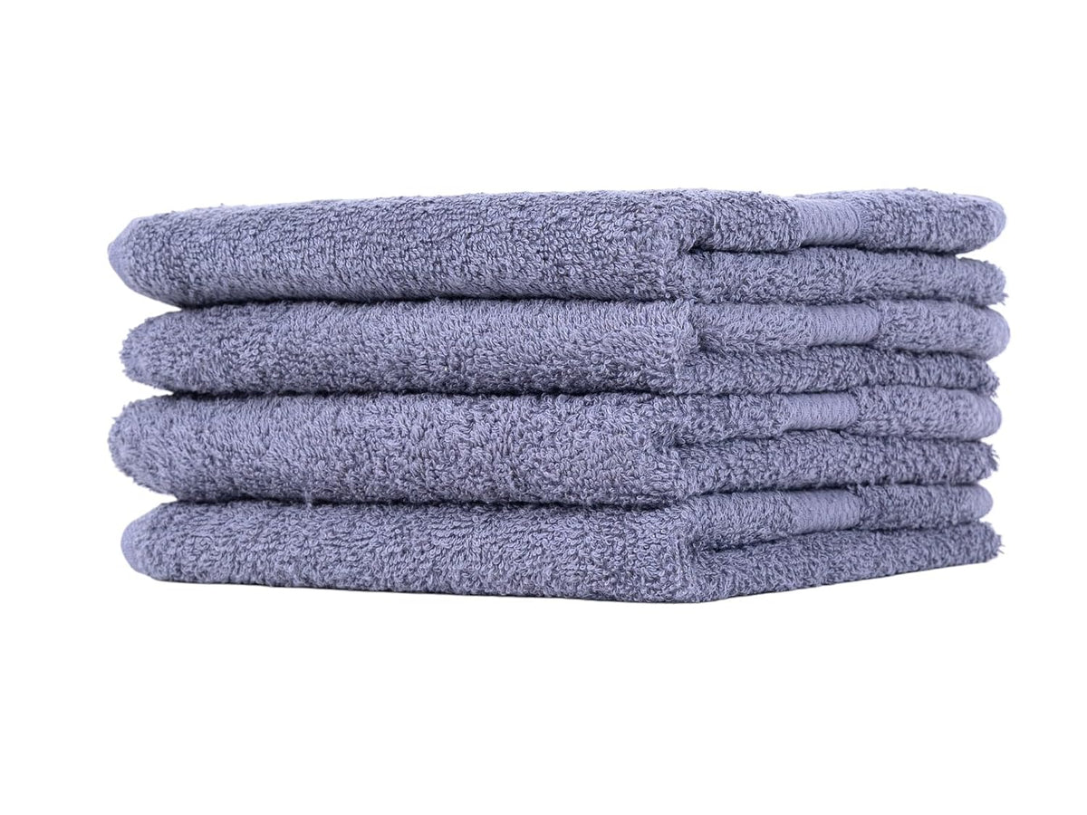 Rushant 100% Combed Cotton Hand Towels 600 Gsm | Ultra Soft, Quick Dry & Super Absorbent For Home, Gym & Travel (Grey) - Set Of 4