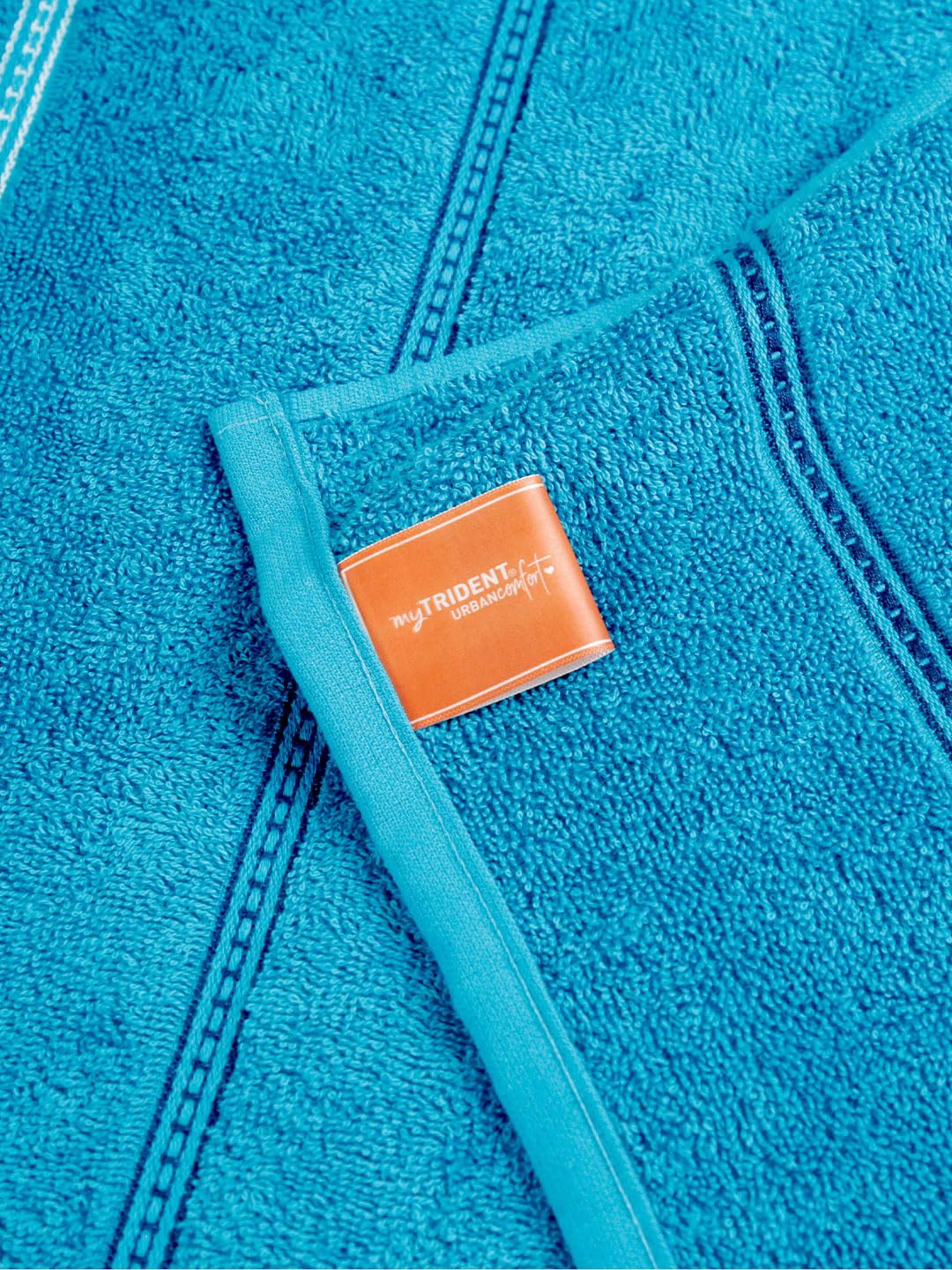 Mytrident Hand Towel Urban Comfort 400 Gsm | 100% Cotton Bath Towel (Tiffany Teal)- Pack Of 2