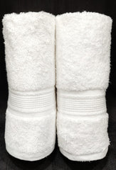Bombay Dyeing Santino 500 Gsm Cotton Hand Towel Set - White (2 Piece)