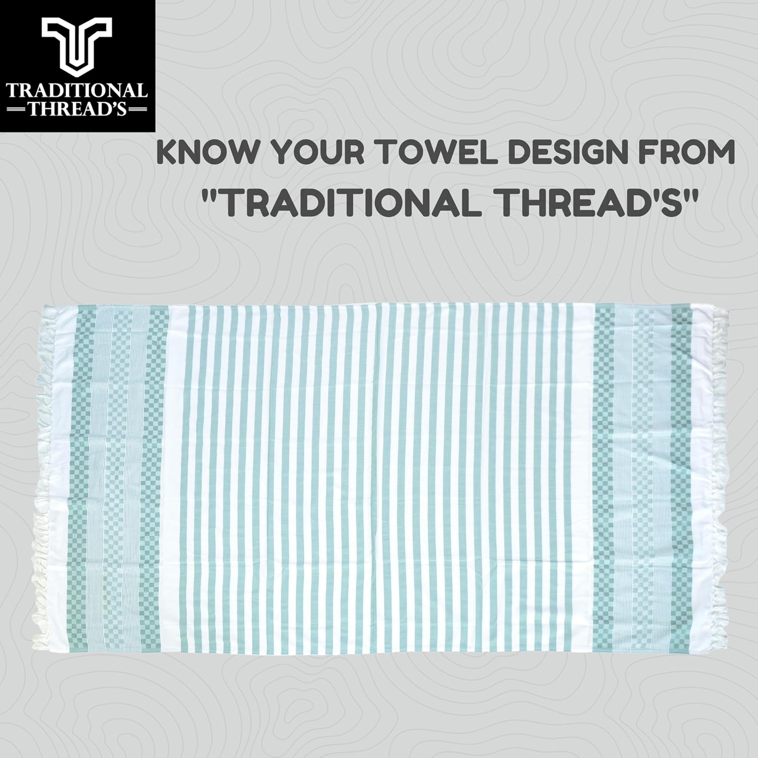 Traditional Thread'S 100% Bamboo Large Size Bath Towels 350 Gsm | Ultra Soft, Absorbent, Light Weight & Quick Dry Towel, Travel, Gym, Beach (Olive Green)
