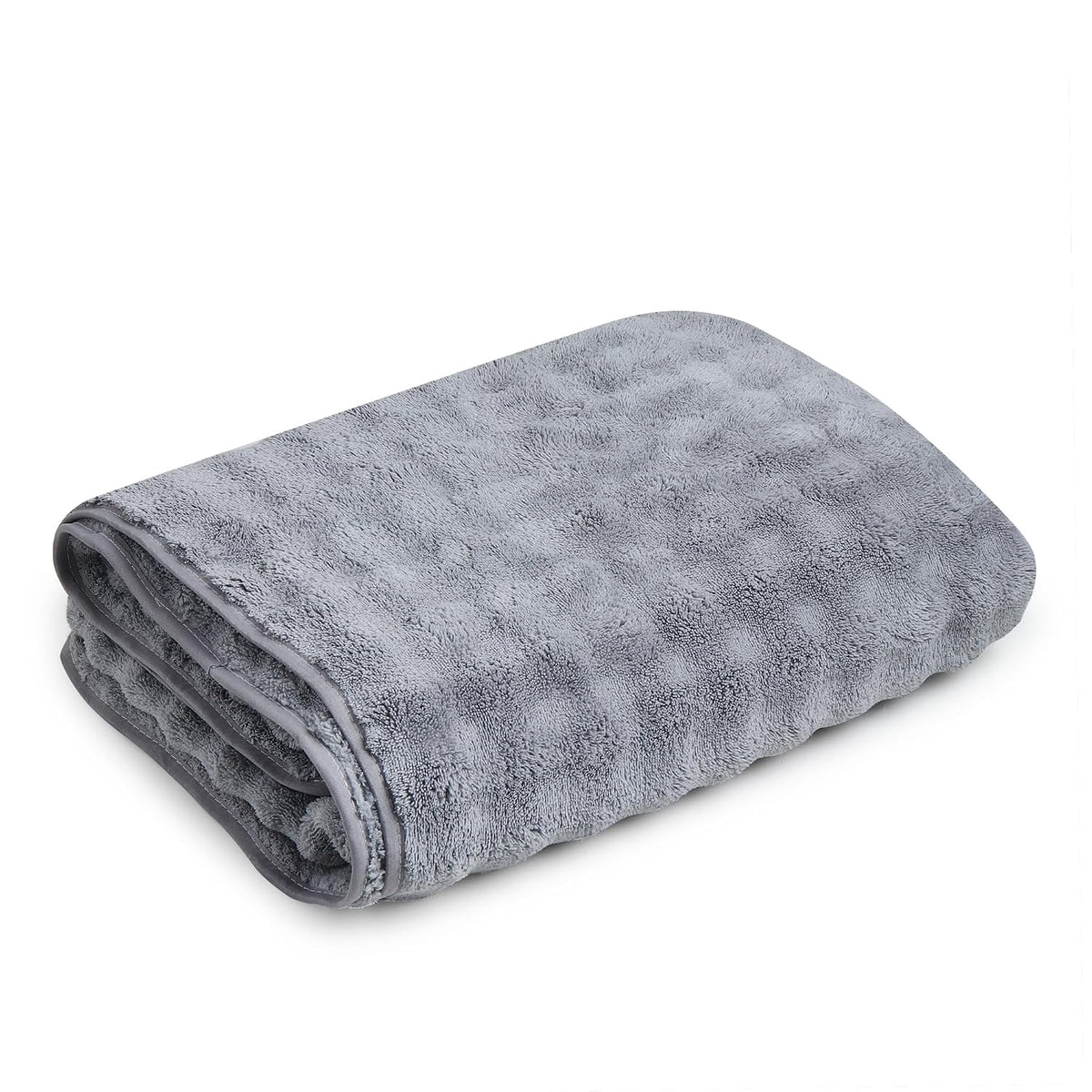 Enrich Homes Microfiber Bath Towels 450 Gsm | Large Size Super Soft Towel For Women & Men (Grey)- 1 Pcs