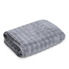Enrich Homes Microfiber Bath Towels 450 Gsm | Large Size Super Soft Towel For Women & Men (Grey)- 1 Pcs