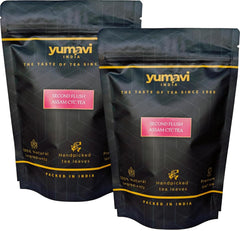 Yumavi Second Flush Assam CTC Tea - Pack Of 2 X 250gm, 8.8 Ounce Each | Rich, Bold & Smooth Taste - Freshly Handpicked Kadak Chai Patti | Strong Chai With Whole Leaves, Medium Caffeine