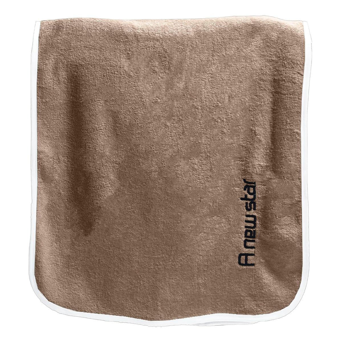 Housse Premium Soft Microfiber Embroidery Bath Towel 350 Gsm | Soft Absorbent Quick-Drying Sweat Towel (Brown)