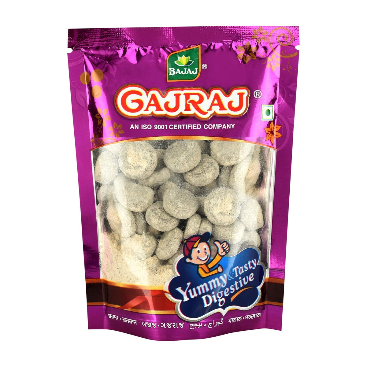 Gajraj Yummy Digestive Hing Peda Goli 500gm, (100gm *5) | Pouch Pack