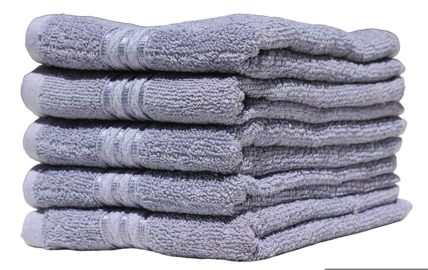 Solance Super Cotton Hand Towel 1000 Gsm | Ultra Soft & Super Absorbent Hand Towel (Steel Grey) - Set Of 5