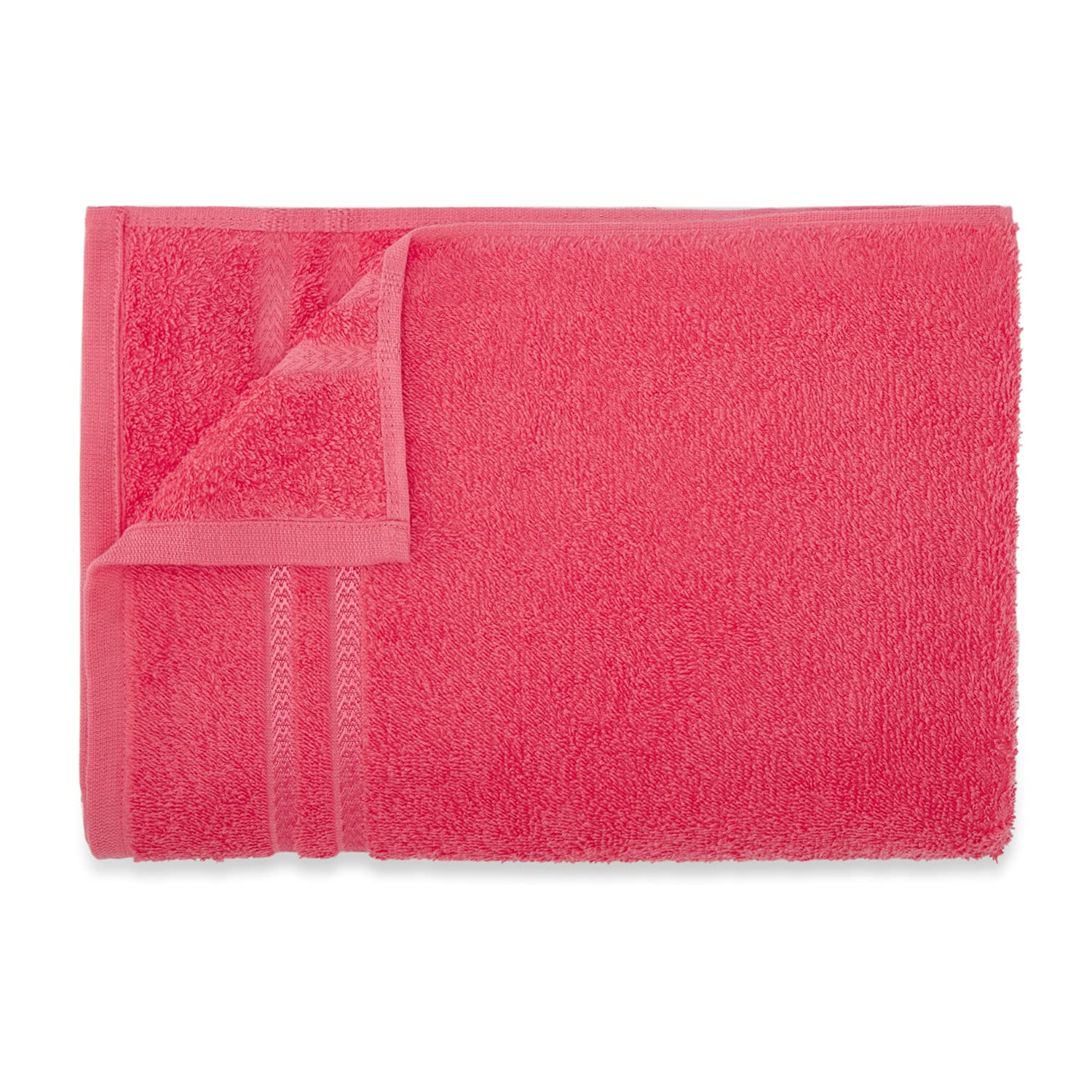 Welhome 100% Cotton Quik Dry Bath Towel 500 Gsm - Coral