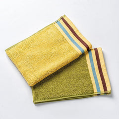 Ddecor Cotton Hand Towel 400gsm (Green)- Pack Of 2
