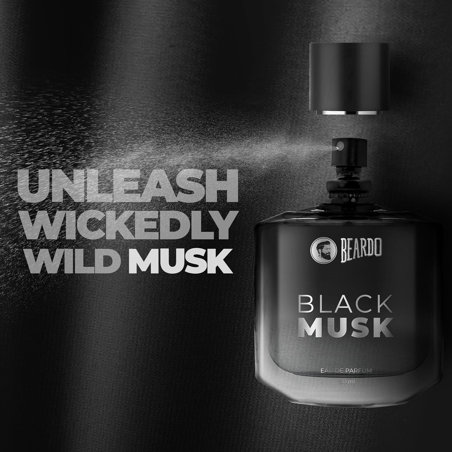 Beardo Black Musk & Dark Side Eau De Parfum 200ml 6.7 Fl.oz. Pack Of 2 | Perfect Aniverssary Gift For Husband