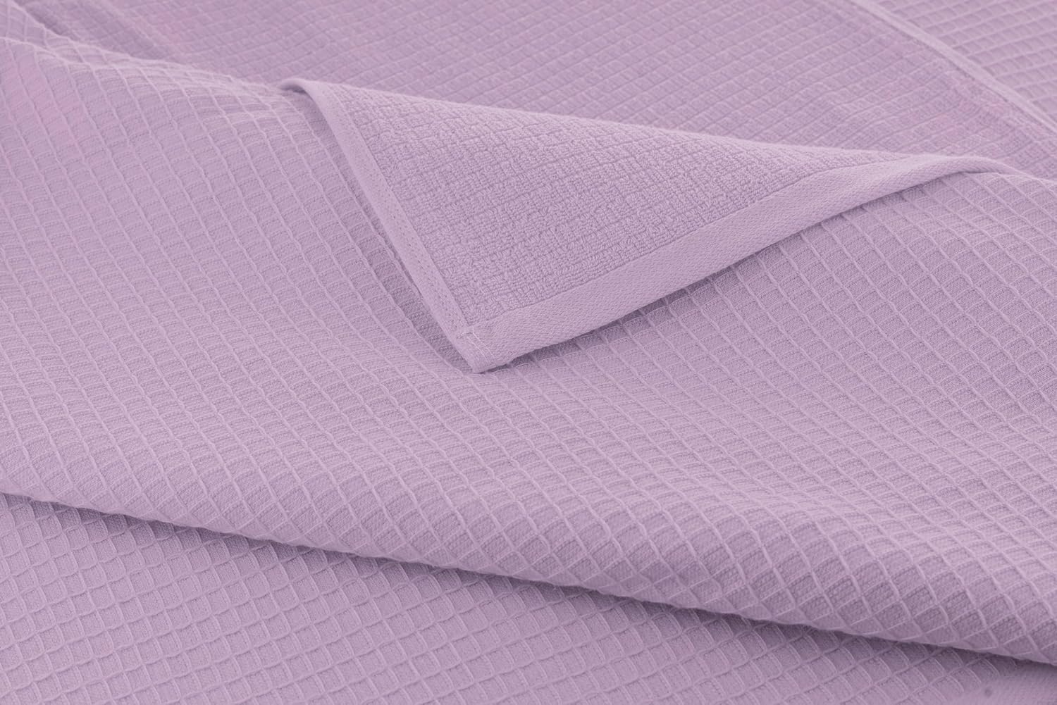 Casa Copenhagen Egyptian Cotton Waffle 1 Pcs Large Bath Towel 500 Gsm (Purple Rose)