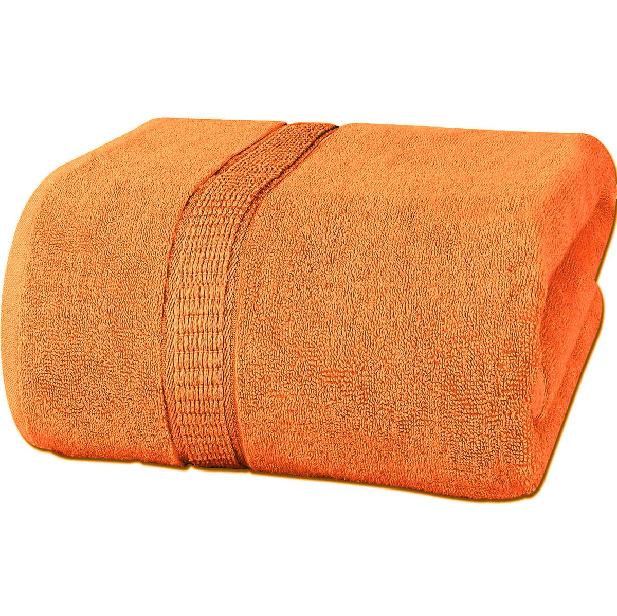 Rewop Microfiber Bath Towels 600 Gsm | Large Size-Super Soft Coral Fleece Bathing Towel With Hook Quick Dry Super Absorbent-Bath Towel For Men & Women (Orange)