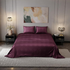 Super King Bedsheet With 2 Pillow Covers - 108 X 108 Inches, Maroon | Hypoallergenic, Breathable, Gentle On Skin & Hair, Fade & Wrinkle Resistant, Wedding Gift For Couples
