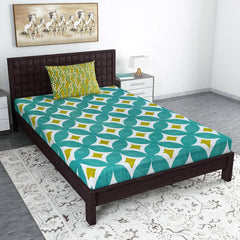 1 Single Bedsheet With 1 Pillow Cover - 57 X 87 Inches, Multicolor | Skin Friendly Fabric For Everyday Use - Soft, Breathable & Comfortable Sleeping