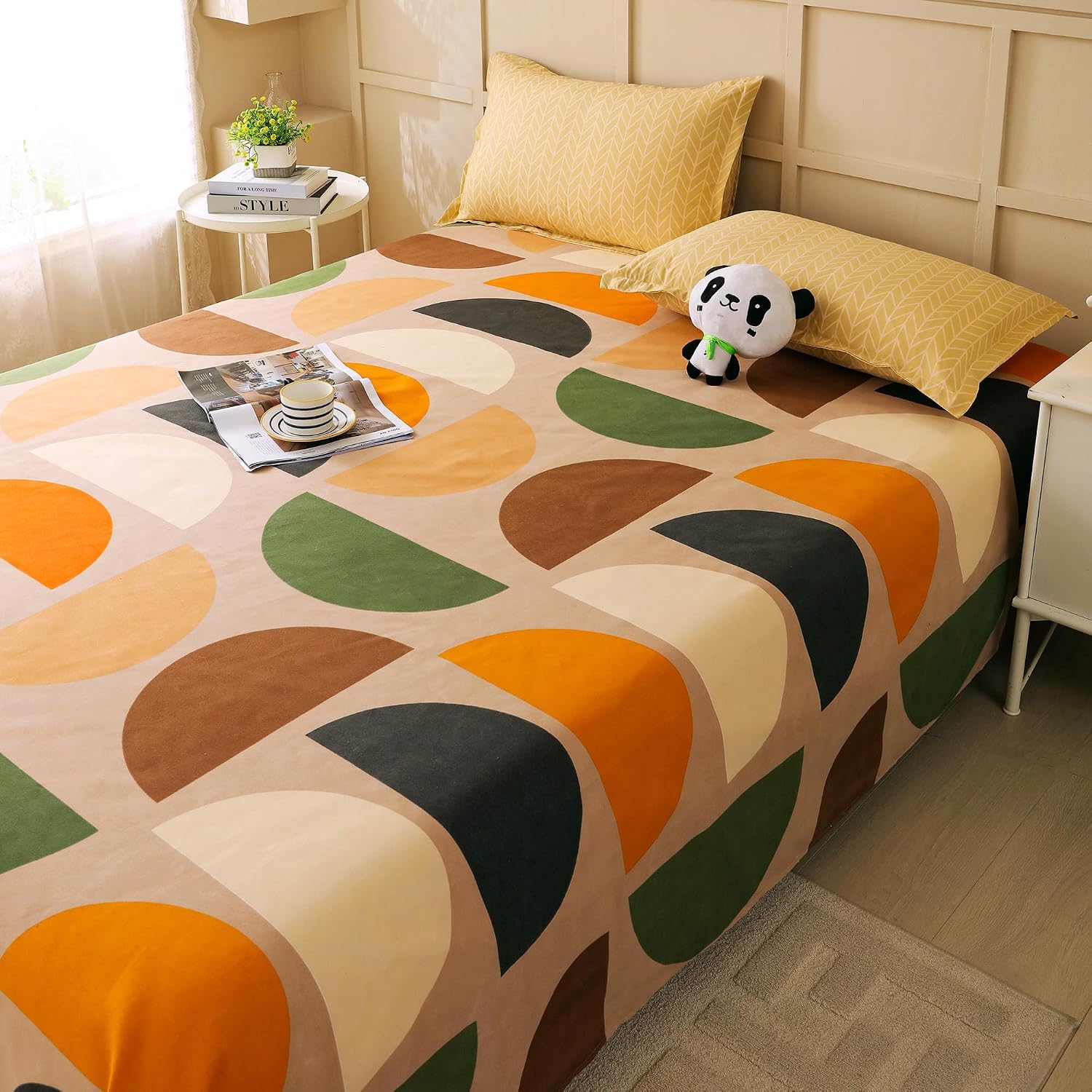 Microfiber Bedsheet Double Bed With 2 Pillow Cover - 88 X 100 Inches, Multicolor | Soft & Light-Weight - Special Occasion | Bedsheet For Queen Size Bed