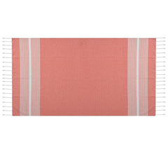 Dolce Casa 100% Cotton Turkish Fouta Towel 400 Gsm | Extra Large Full Size Cotton Bath Towel (Orange)
