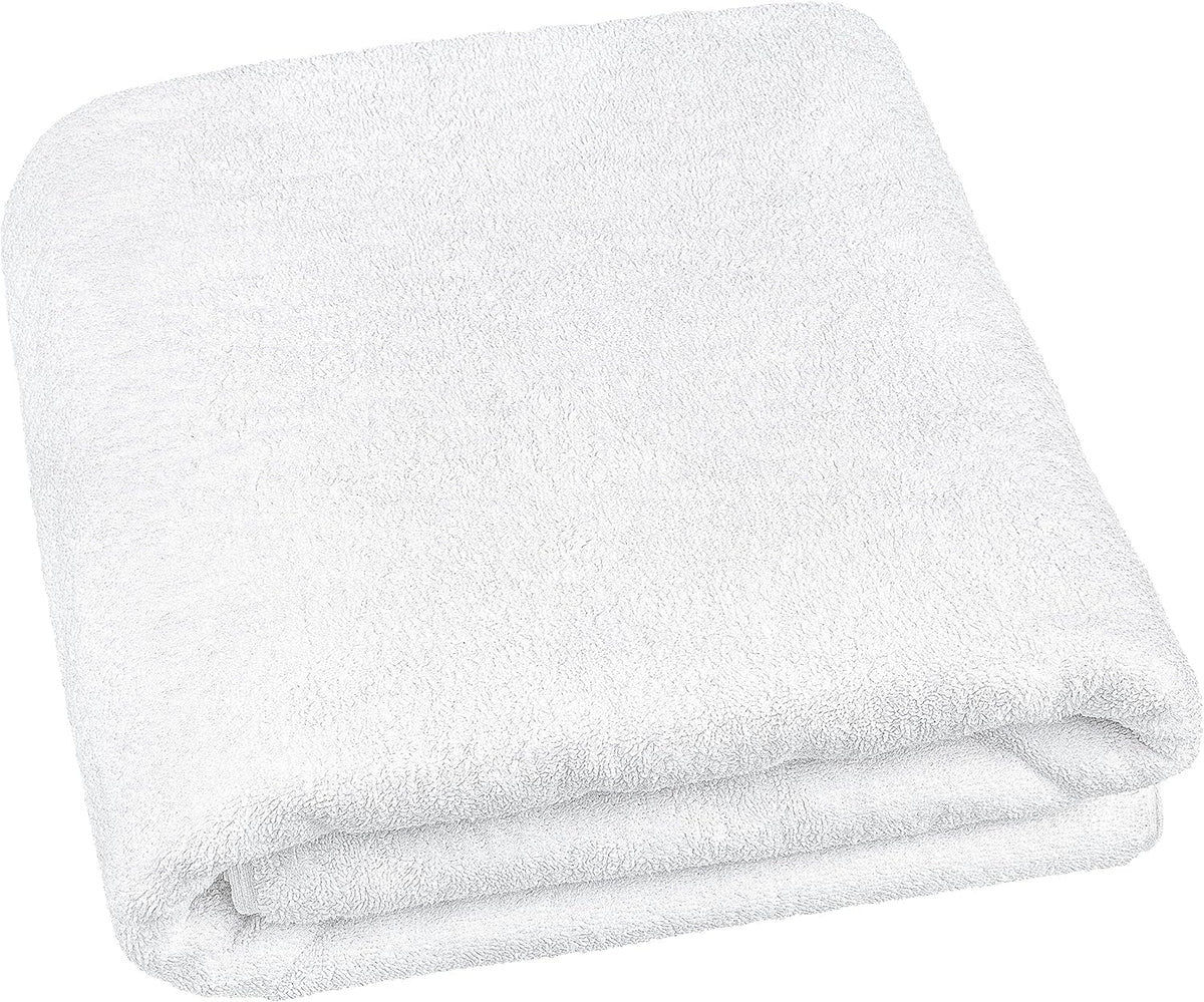 Tiqh 100% Organic Cotton Bath Towel 500 Gsm | Highly Absorbent & Quick Dry Extra Large Bath, Beach Towel Jumbo Bath Sheet Oversized Bath Towel (White)
