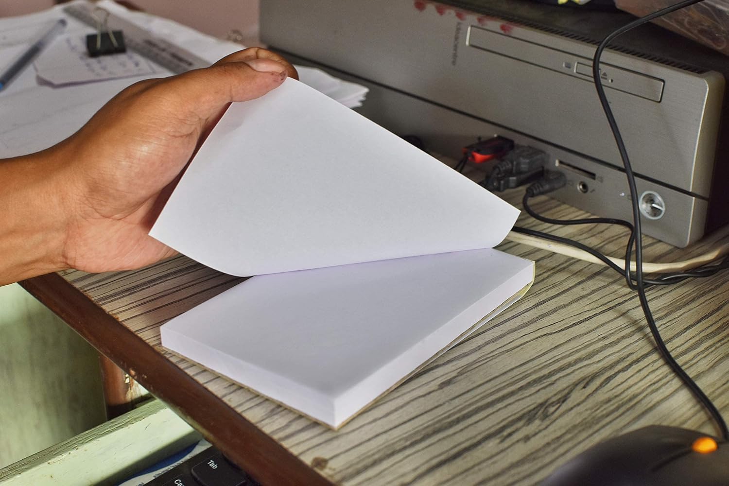 Writing Plain Slip Note Pad, Mini Memo Pad White Estimate Pad-100 Pages Per Pad, Pack Of 50