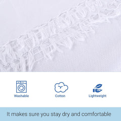 Kuber Industries Cotton Bath Towels 200 Gsm | Super Soft Swimming & Bathing Towel Travel Cotton Towel & Gamcha - White (Pack Of 2)