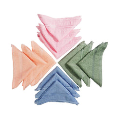 Jenny Denial 100% Cotton Face Towel 800 Gsm | Soft & Absorbent Gym & Workout Hand Towels (Multicolor) - 24 Pcs