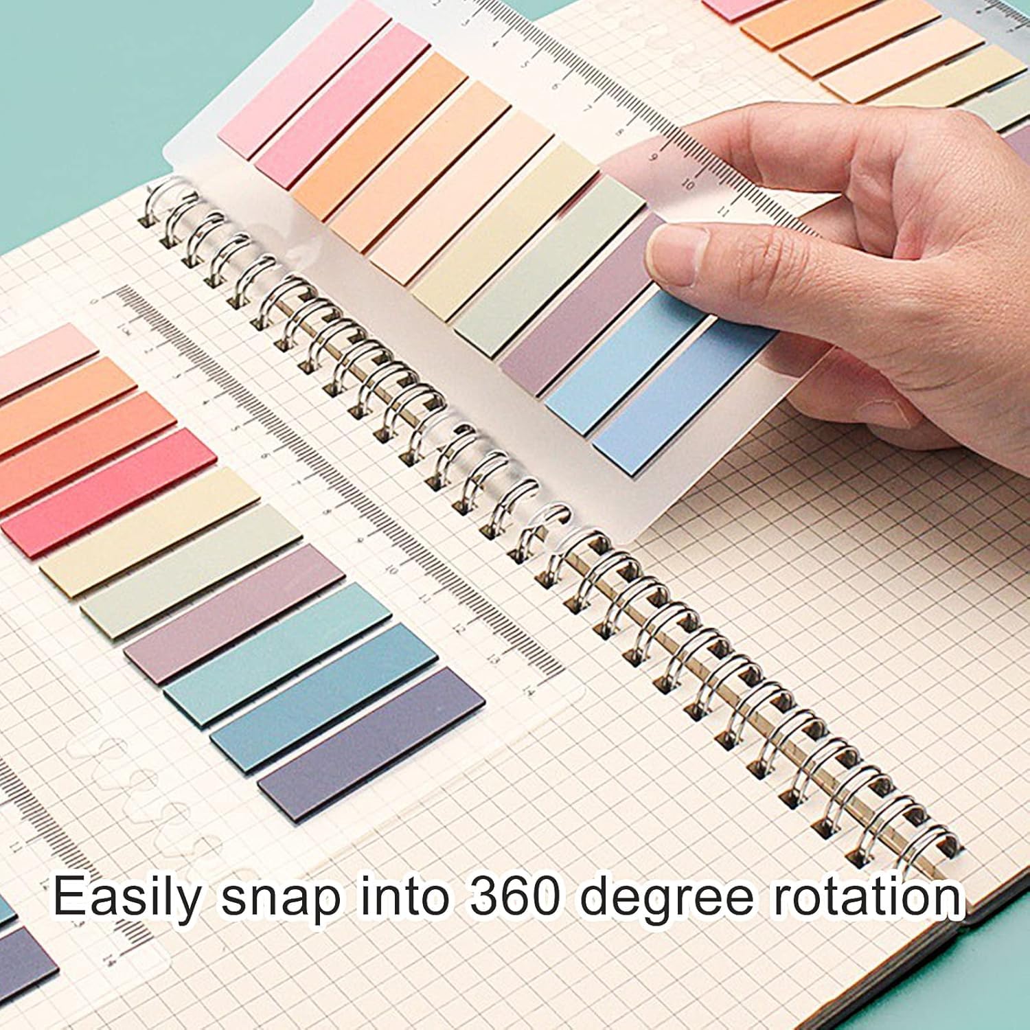 Sticky Book Tabs Markers Repositionable Flags Strip, 200 Pcs Notes Multifunctional - 1 Packs