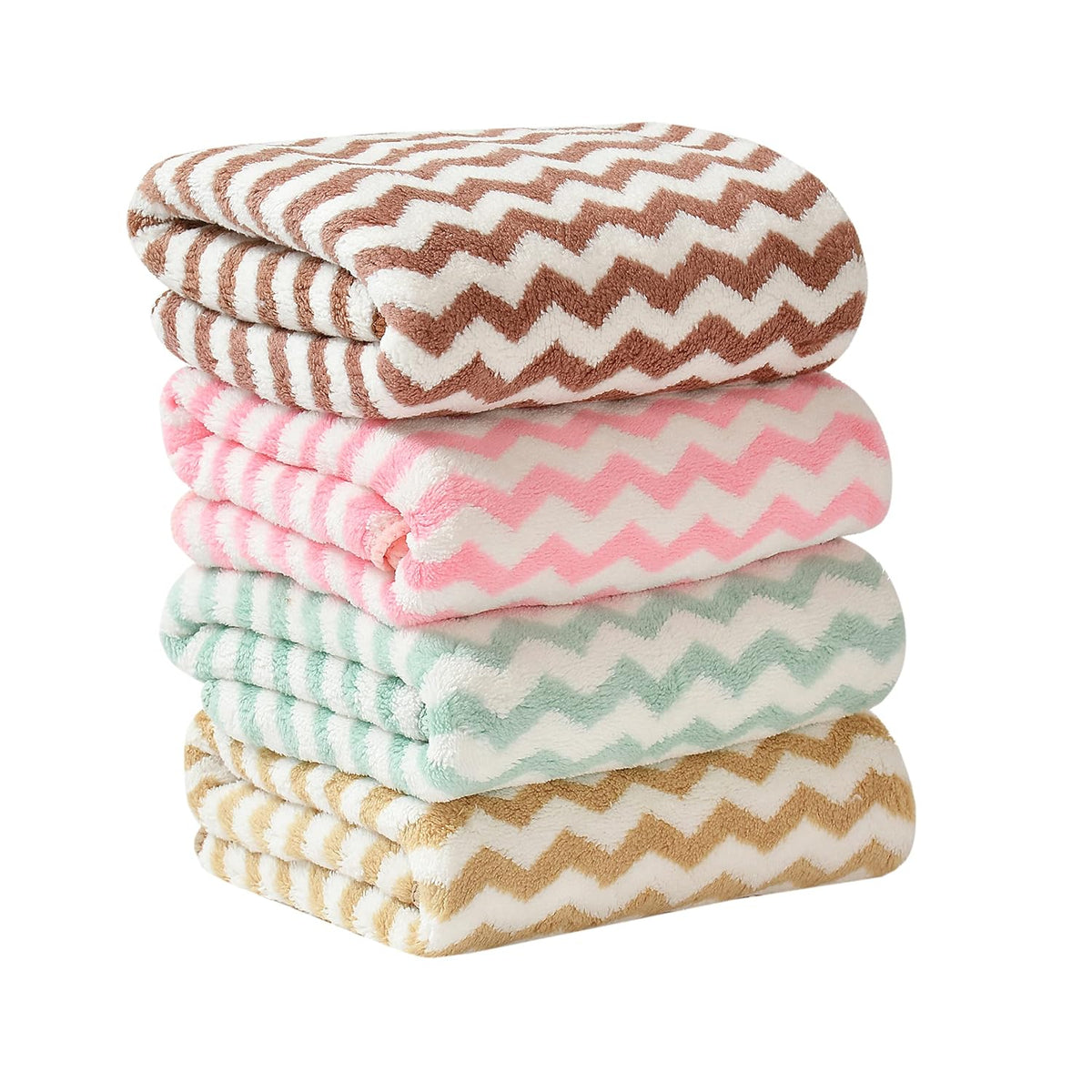 Urbanleaf Super Soft Microfiber Designer Hand Towels 400 Gsm | Gym & Workout Towels Set Of 4 (Multicolour)