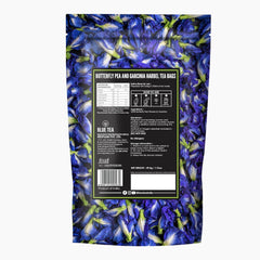Blue Tea Butterfly Pea Flower Garcinia Herbal Tea - 30 Pyramid Tea Bags | Sun Dried Flower Antioxidant Tea - Caffeine Free, Detox Tea | No Added Colors, Aparajita - Shankhpushpi, Zipper Pack