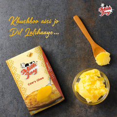 Premium Desi Cow Ghee By Milkjoy | Natural Aromatic Flavor Desi Ghee Boosts Immunity & Improves Digestion | (900ml) 30.4 Ounce | Box Pack