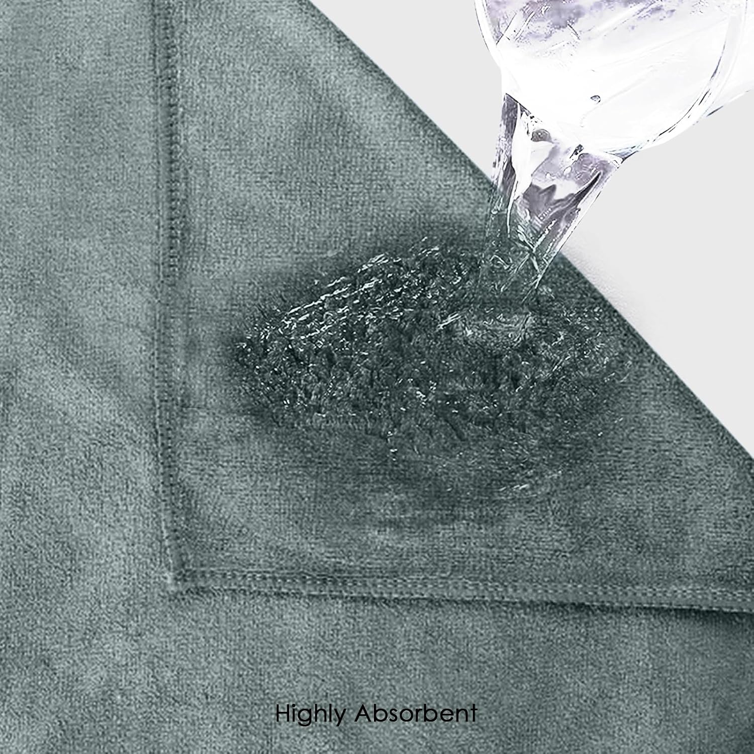 Housse Premium Microfiber Face Towel 1700 Gsm | Korean Beauty Ultra Absorbent, Odour-Free, Quick Dry Face Towel (Pack Of 12) - Lily Pad