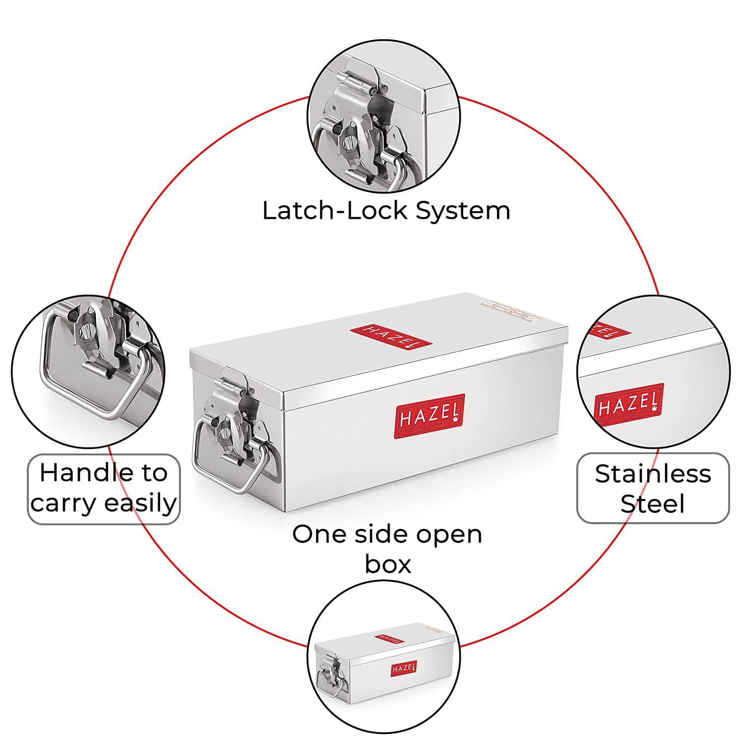 Stainless Steel Jewellery Box Organisers For Women, Cash Box For Home & Shop Counter With Locking System & Glossy Finish, Set Of 2