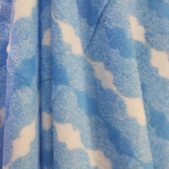 Cotton Bolls Textiles Microfiber Towels 280 Gsm | Soft Coral Fleece Towel With Hook Quick Dry Super Absorbent Bath Towel For Men & Women (Sketch Blue)