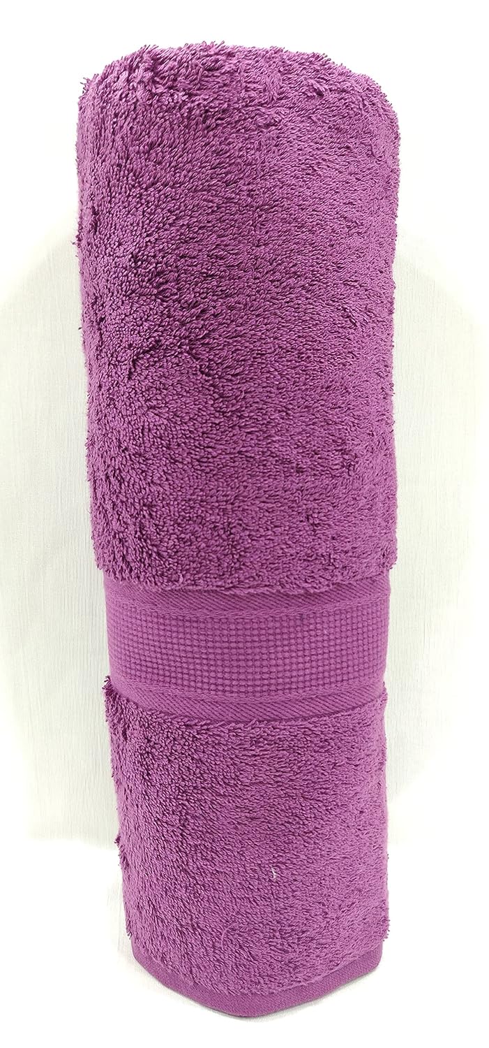 Bombay Dyeing Santino Premium Cotton Large Bath Towel 500 Gsm (Purple)
