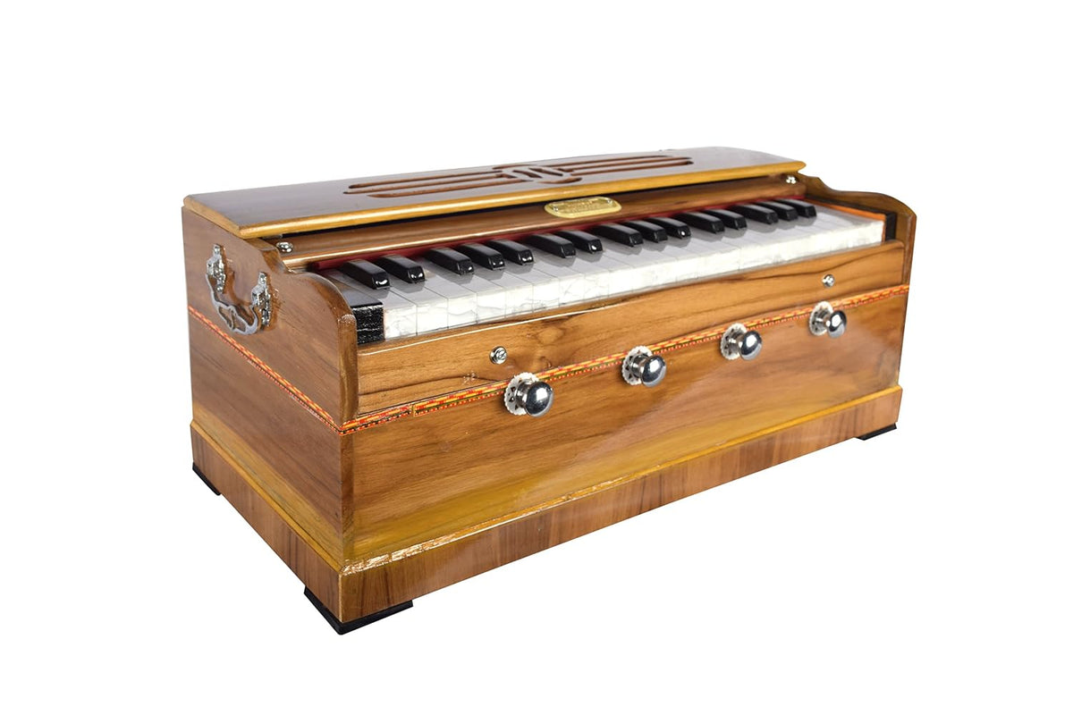 Musical Instrument Harmonium With Bag - 37 Keys, Single Read Harmonium | Made Of Cabinet Teakwood
