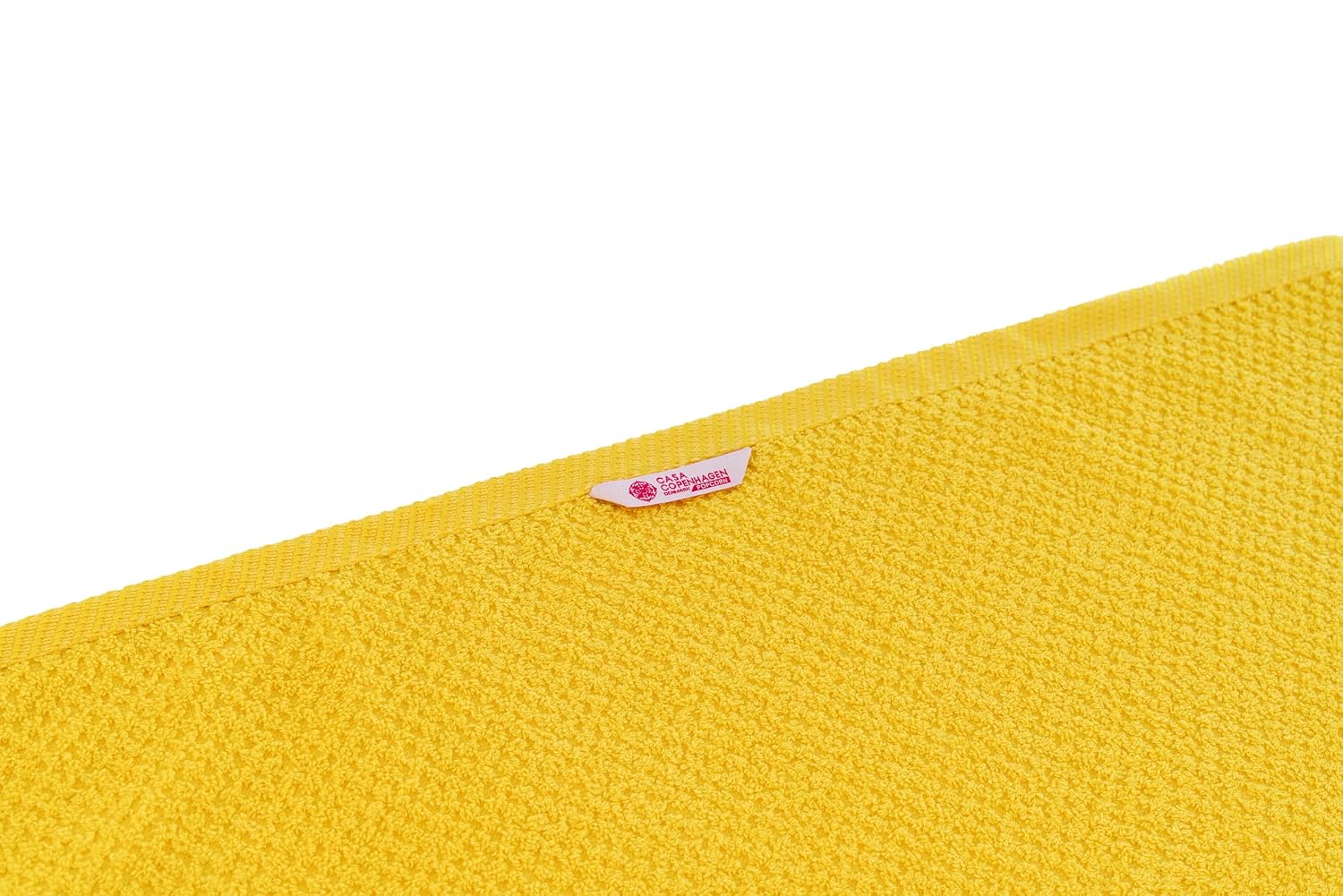 Casa Copenhagen Egyptian Cotton Popcorn 1 Pcs Large Bath Towel 500 Gsm (Butter Yellow)