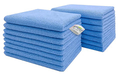 Softspun Microfiber Small Wipes Towel 340 Gsm | Multipurpose Super Soft Absorbent Cleaning Towels | 15 Piece (Sky Blue)
