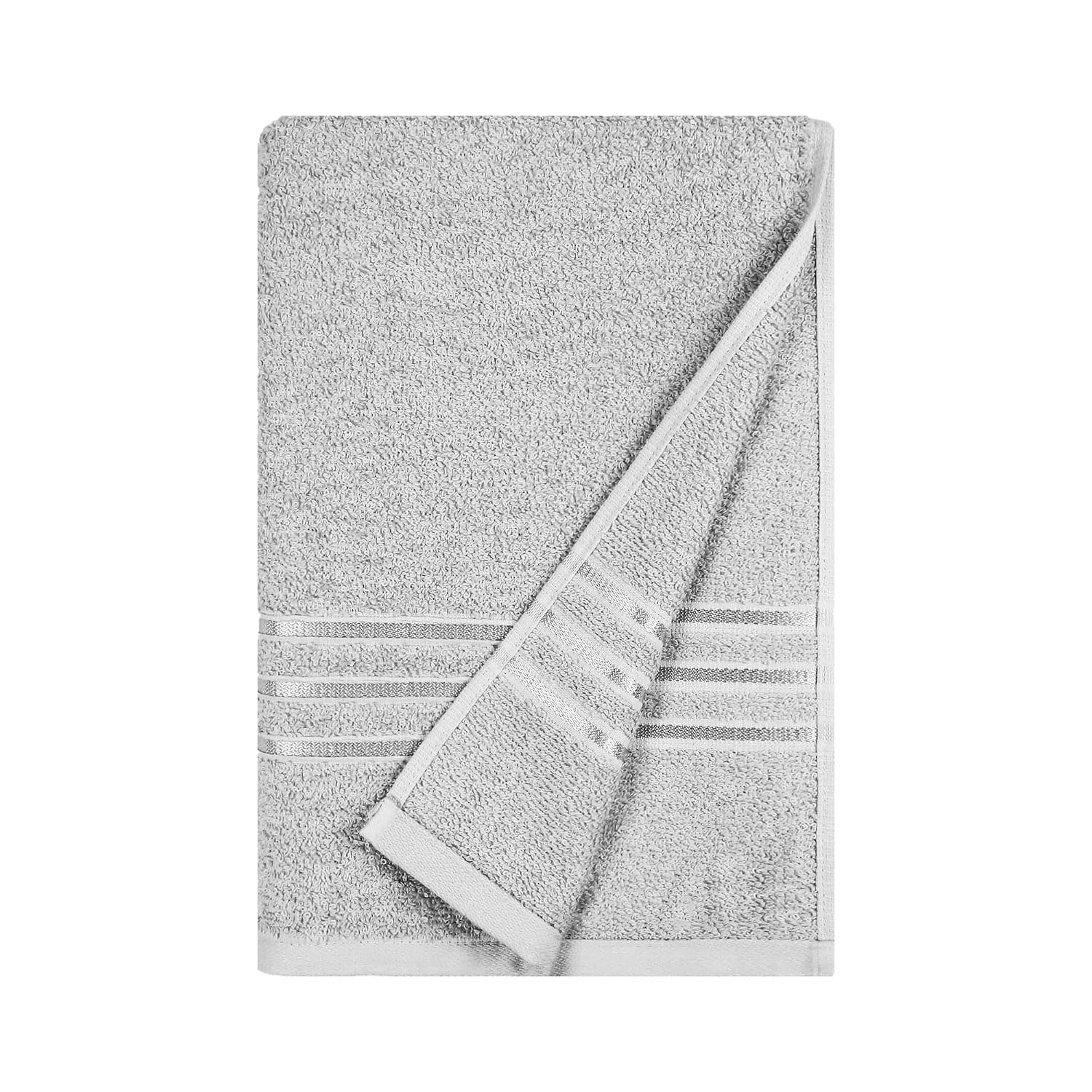 Mytrident 100% Cotton Bath Towel 400 Gsm | Comfort Living Quick Drying Travel Friendly | For Men & Women Large Size (Ice Grey)