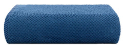 Casa Copenhagen Egyptian Cotton Waffle Large Size Bath Towel 500 Gsm (Navy Blue)