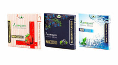 Aarogyam Herbals Tobacco & Nicotine Free Herbal Flavored Cigarette For Relieve Stress & Mood Enhance Product - Strawberry, Blueberry, Mint Flavour - Pack Of 3 30 Sticks