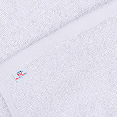 Kuber Industries Heart Home Medium Size Cotton Face Towel 200 Gsm - Pack Of 4 (White)
