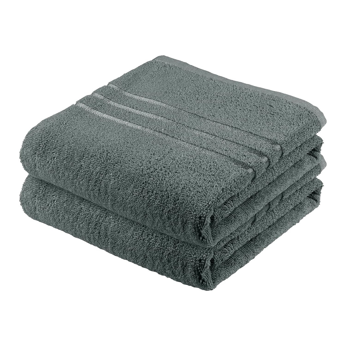 Swaursaha Premium Cotton Hand Towel 400 Gsm | Ultra Soft, Quick Dry, Super Absorbent Towel (Grey) - 2 Pcs