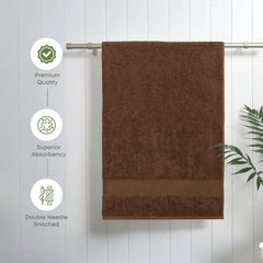 Pro Linen 100% Cotton Jumbo Bath Towel 550 Gsm | Extra Large Super Soft & Fluffy | Hotel & Home Use (Coffee)
