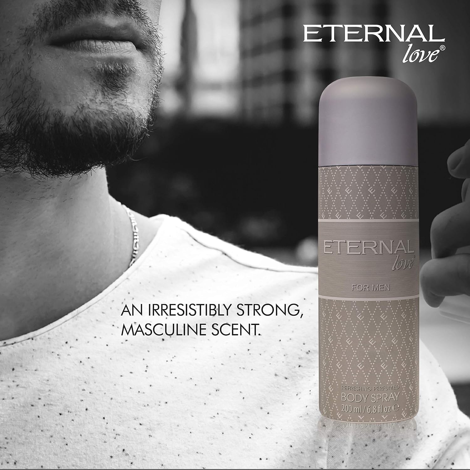 Eternal Love For Men Perfumed Body Spray 200ml 6.7 Fl.oz. Long Lasting | Alcohol Free