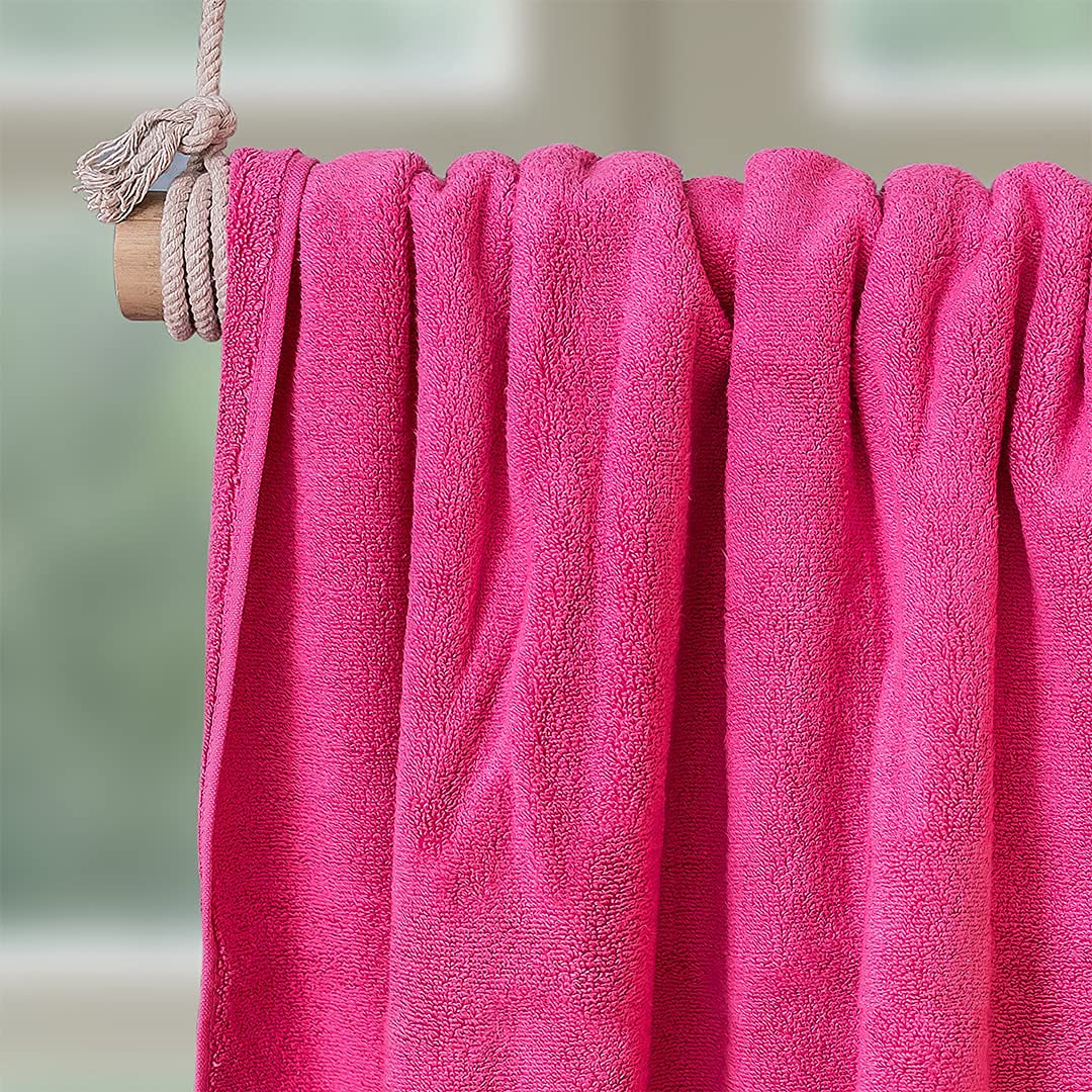 Spread Spain 100% Cotton Hand Towel 600 Gsm | Soft, Fluffy, Super Absorbent & Quick Dry Towels For Pool, Spa & Gym (Fuchsia)