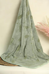 Hanker Ultra Luxury Bath Towel 500 Gsm | Super Soft On Skin, Luxurious Fabric, Pure Polyamide (Green Bliss Feather Pattern)