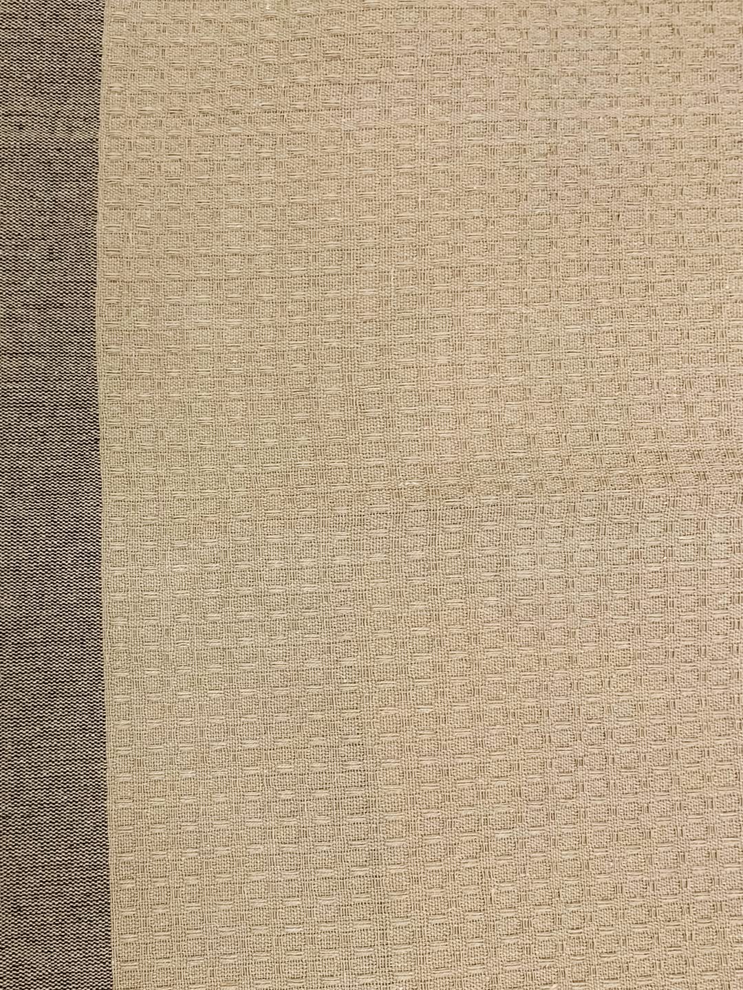 Athom Trendz Living Eco Saviour Premium Cotton Bath Towel 400 Gsm | Waffle Beige & Beige Checkers- Pack Of 2