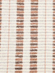 Homefresh Decorative Cotton Bath Towel 500 Gsm | Geometric Pattern Brown & White (Fossil)