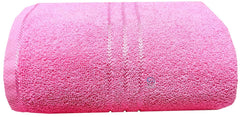 Lush Haven Decor Extra Large Big Men Bath Towel 500 Gsm | 100% Pure Cotton Full Size Xxxl Ultra Soft, Absorbent & Quick Dry Towel (Pink)