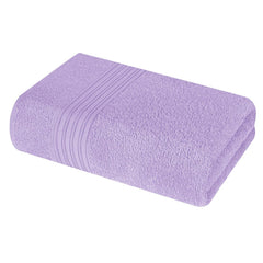 Boutiquo 100% Cotton Bath Towel 500 Gsm | Compact Quick Dry Lightweight Soft & Highly Absorbent Large Size Bath Towel - Purple