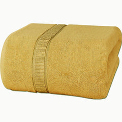Rewop Microfiber Bath Towels 600 Gsm | Large Size-Super Soft Coral Fleece Bathing Towel With Hook Quick Dry Super Absorbent-Bath Towel For Men & Women (Yellow)